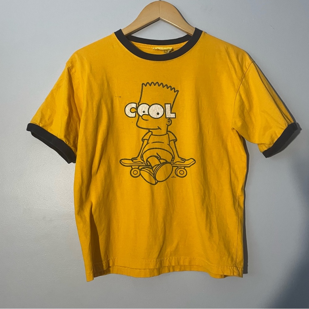 Retro Bart Simpson Ringer Tee - Picture 1 of 5